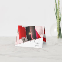 PixDezines 水彩 ミツバ祭り ありがとう、赤 黒