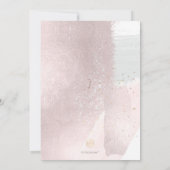 PixDezines 水彩 洗礼 1歳 誕生日 招待状 (裏面)