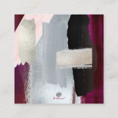 PixDezines 現代的なバーガンディーの宿泊施設 エンクロージャーカード (裏面)