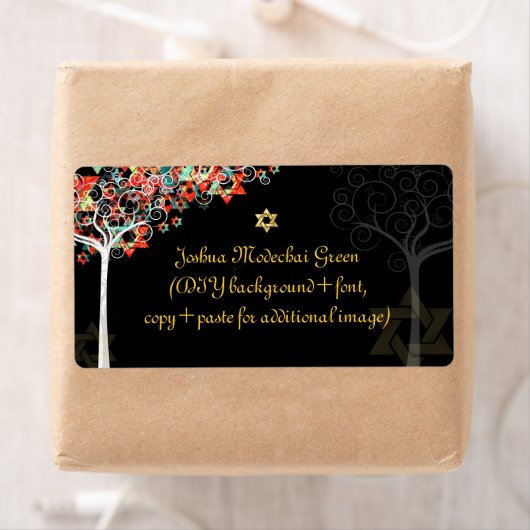 PixDezines 生命の木/ミツバ ラベル (インサイチュ)