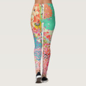 PixDezines 着物/牡丹/桜 レギンス (裏面)