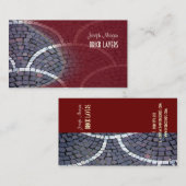 PixDezines 石工、石材作業員 名刺 (正面/裏面)