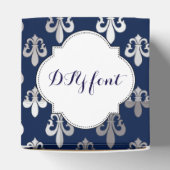 PixDezines（紋章の）フラ・ダ・リ銀 フェイバーボックス (上部)