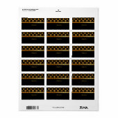 PixDezines（紋章の）フラ・ダ・リ/DIY背景 ラベル (フルシート)