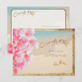 PixDezines / 結婚式場案内 / ヴィンテージ ハワイ 案内ポストカード (正面/裏面)