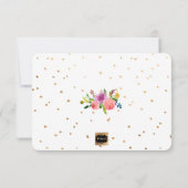 PixDezines 花の水彩画/キンポウゲ/サンキチ サンキューカード (裏面)