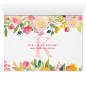 PixDezines 花イラスト水彩/予約/テーブルサイン (内部横(下))