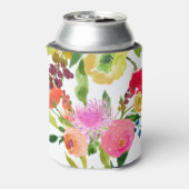 PixDezines 花卉水彩画/自制背景 缶クーラー (缶裏面)