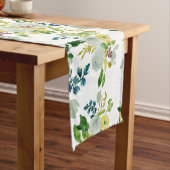 PixDezines 花卉/水彩/毛莨 ショートテーブルランナー (インサイチュ)