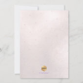 PixDezines 虹彩パープルオンブル バット・ミッツヴァ 招待状 (裏面)