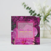 PixDezines 赤ワインの牡丹/DIY 招待状 (スタンド正面)