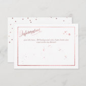 PixDezines 輝く/偽のローズゴールド情報 エンクロージャーカード (正面/裏面)