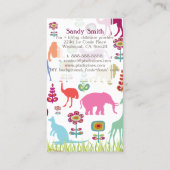 PixDezines 遊びの森 デイケア 名刺 (裏面)