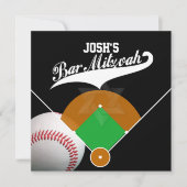 PixDezines ✡ 野球場/ バー・ミッツヴァ 招待状 (正面)