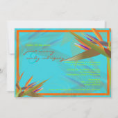 PixDezines 鳥の楽園 / DIY 背景色！ 招待状 (裏面)