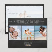 PixDezines 黒板/ウェディング フォト ありがとうございます ポストカード (正面/裏面)