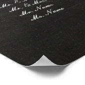 PixDezines 黒板+ランタン/席次表 ポスター (角)