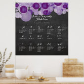 PixDezines 黒板+ランタン/席次表 ポスター (キッチン)