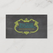 PixDezines 黒板+遊び心のあるフレーム 名刺 (裏面)