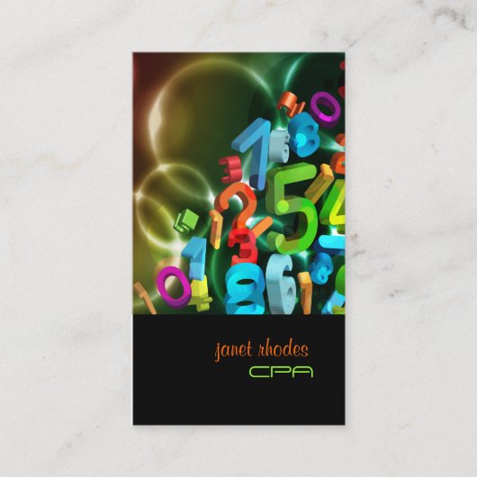 PixDezines 123、CPA/diyカラー 名刺 (正面)