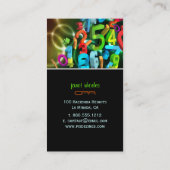 PixDezines 123、CPA/DIY カラー 名刺 (裏面)