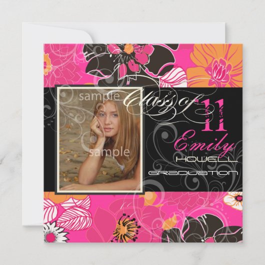 PixDezines 2011卒業（アレグレ） 招待状 (正面)