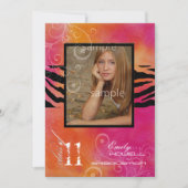 PixDezines 2011卒業、ゼブラ 招待状 (正面)