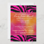 PixDezines 2011卒業、ゼブラ 招待状 (裏面)