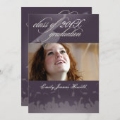 PixDezines 2011卒業/写真/キャップ+ガウン 招待状 (正面/裏面)