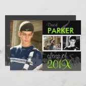 PixDezines 2011卒業/写真/キャップ+ガウン 招待状 (正面/裏面)