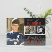 PixDezines 2011卒業/写真/キャップ+ガウン 招待状 (スタンド正面)