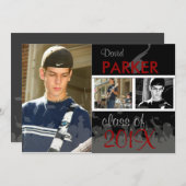 PixDezines 2011卒業/写真/キャップ+ガウン 招待状 (正面/裏面)