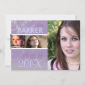 PixDezines 2011卒業/写真/キャップ+ガウン 招待状 (正面)