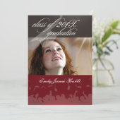 PixDezines 2011卒業/写真/キャップ+ガウン 招待状 (スタンド正面)