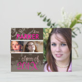 PixDezines 2011卒業/写真/キャップ+ガウン 招待状 (スタンド正面)