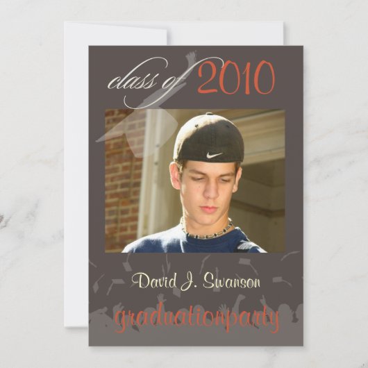 PixDezines 2011卒業/写真/Cap+Gown 招待状 (正面)