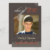 PixDezines 2011卒業/写真/Cap+Gown 招待状 (正面/裏面)