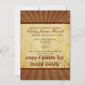 PixDezines 2011年度卒業式 ヴィンテージ/レトロな光線 招待状 (裏面)