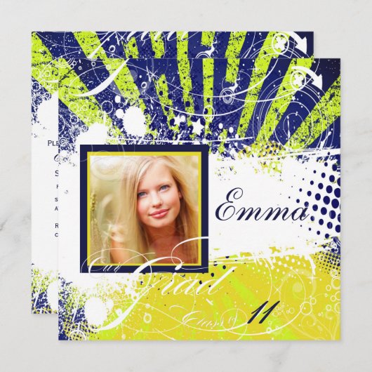 PixDezines 2011 Sgarite/Retro Raysグランジ, 招待状 (正面/裏面)