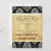 PixDezines 2011 Sgaritial、ヴィンテージDIYカラー 招待状 (裏面)