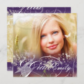 PixDezines 2012卒業写真+手作りのタンポポ 招待状 (正面/裏面)