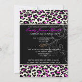 PixDezines 2012 Grads、cheetahプリント/diyカラー 招待状 (裏面)