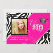 PixDezines 2013 Grads、zebraの印刷/色 招待状 (正面)