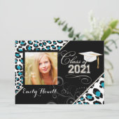 PixDezines 2014年度卒業生, ヒョウ柄/手作りカラー 招待状 (スタンド正面)