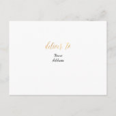 PixDezines 2019大学院写真/メタリックフェイク金ゴールド 案内ポストカード (裏面)