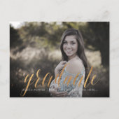 PixDezines 2019大学院写真/メタリックフェイク金ゴールド 案内ポストカード (正面)