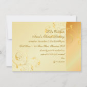 PixDezines 60歳の誕生日/フィリグリー/DIYでイベントをカスタマイズ 招待状 (裏面)