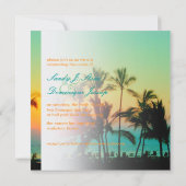 PixDezines A-Bay/ハワイの夕焼け 招待状 (裏面)