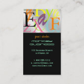 PixDezines ABC、ギリシャ語アルファ 名刺 (裏面)