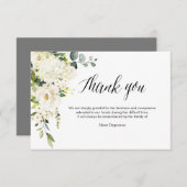 PixDezines Alabasterバラズ忌引ありがとう 招待状 (正面/裏面)